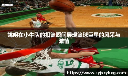 姚明在小牛队的扣篮瞬间展现篮球巨星的风采与激情