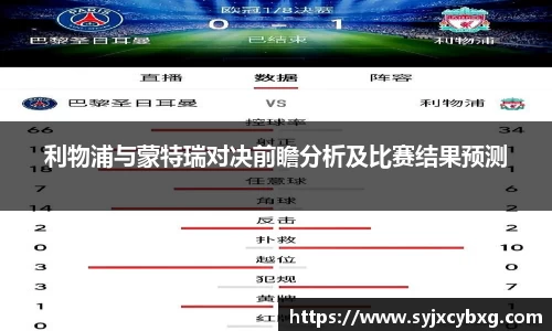 利物浦与蒙特瑞对决前瞻分析及比赛结果预测